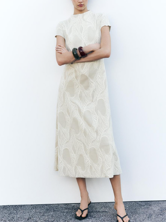 Fashion White Casual Long Dress