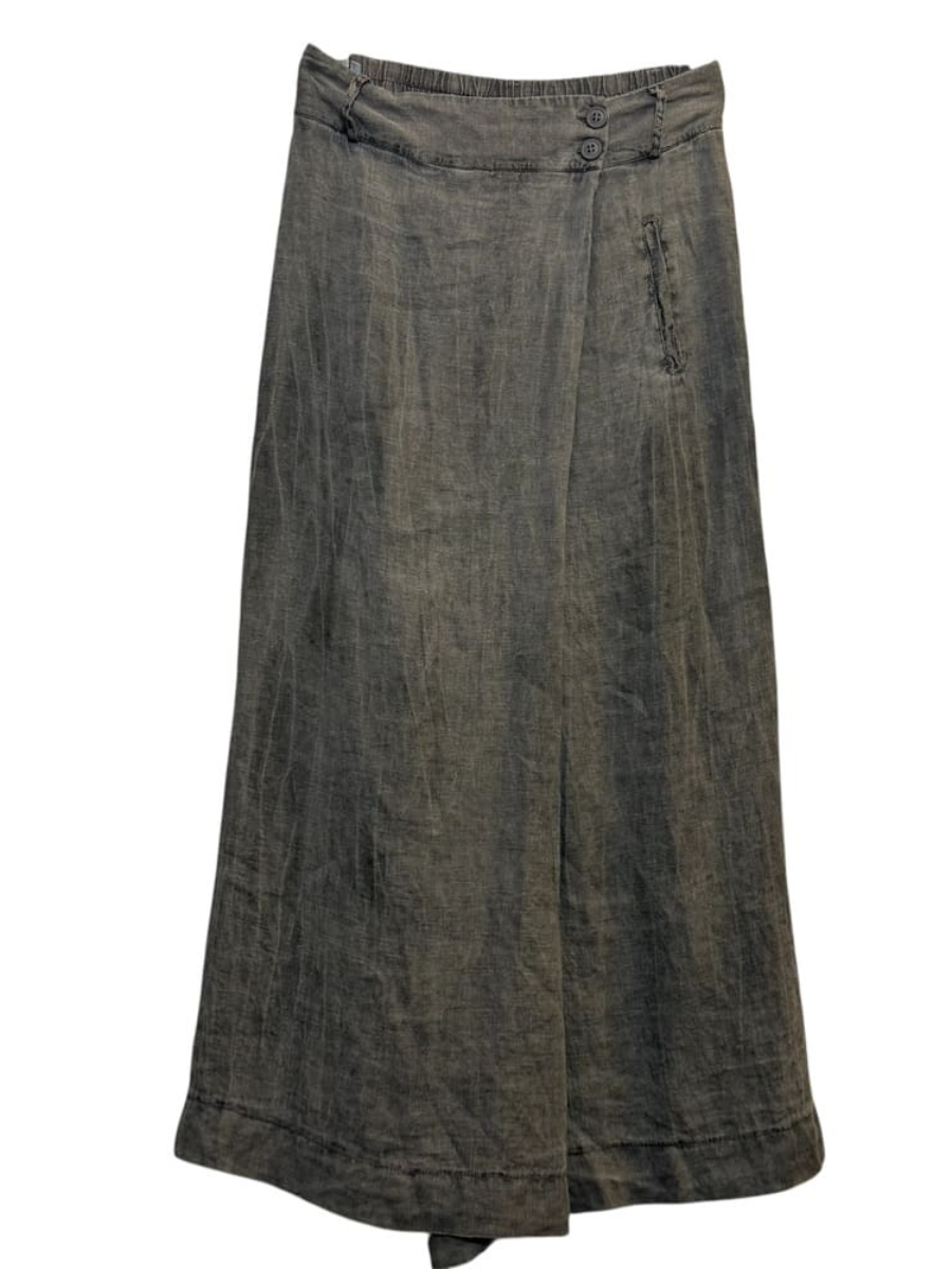 Summer Comfortable Loose Multicolor Linen Culottes