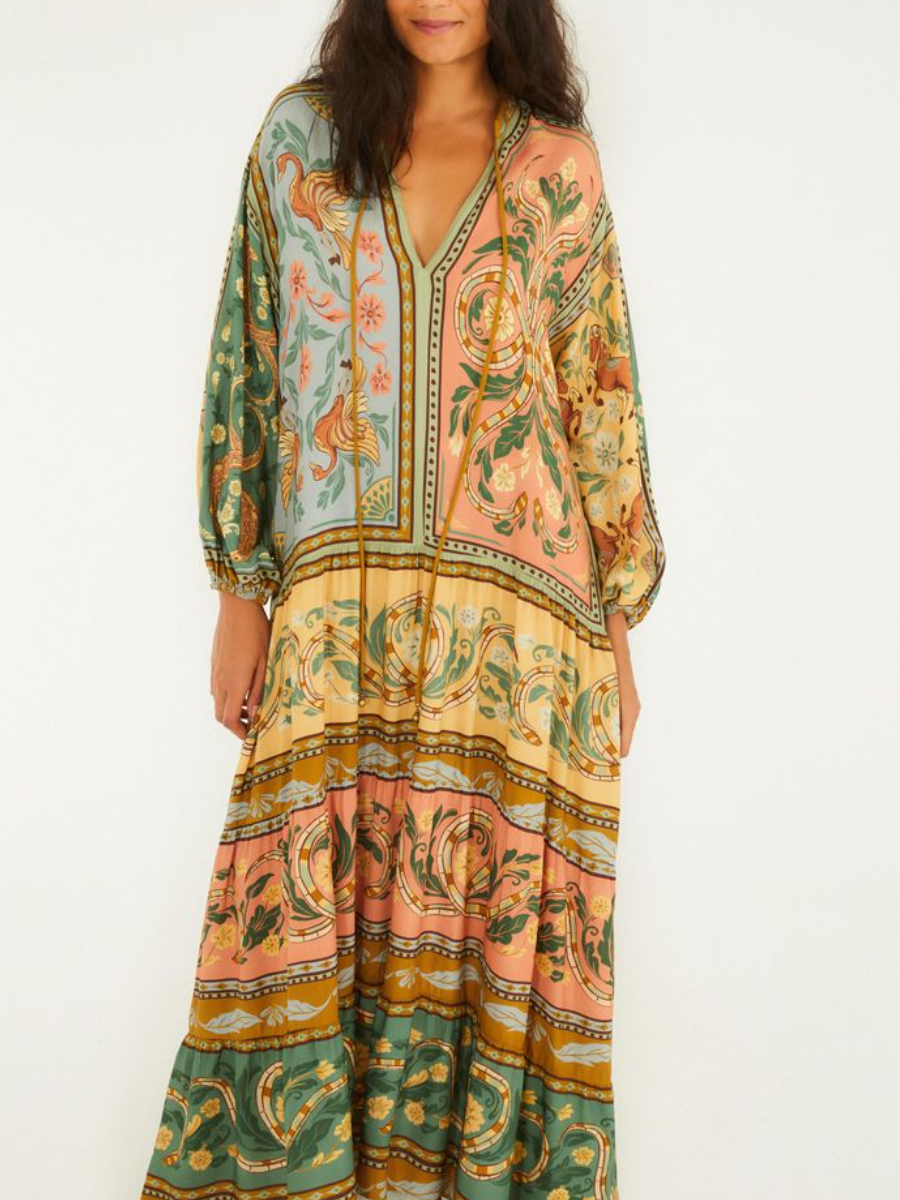 Animal Print Long Dress