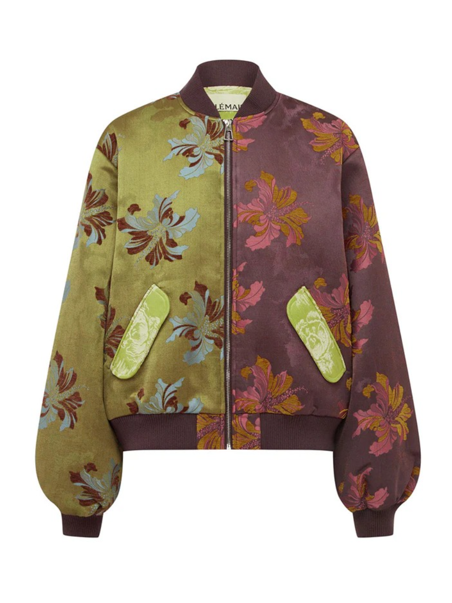 Jacquard Bomber Jacket