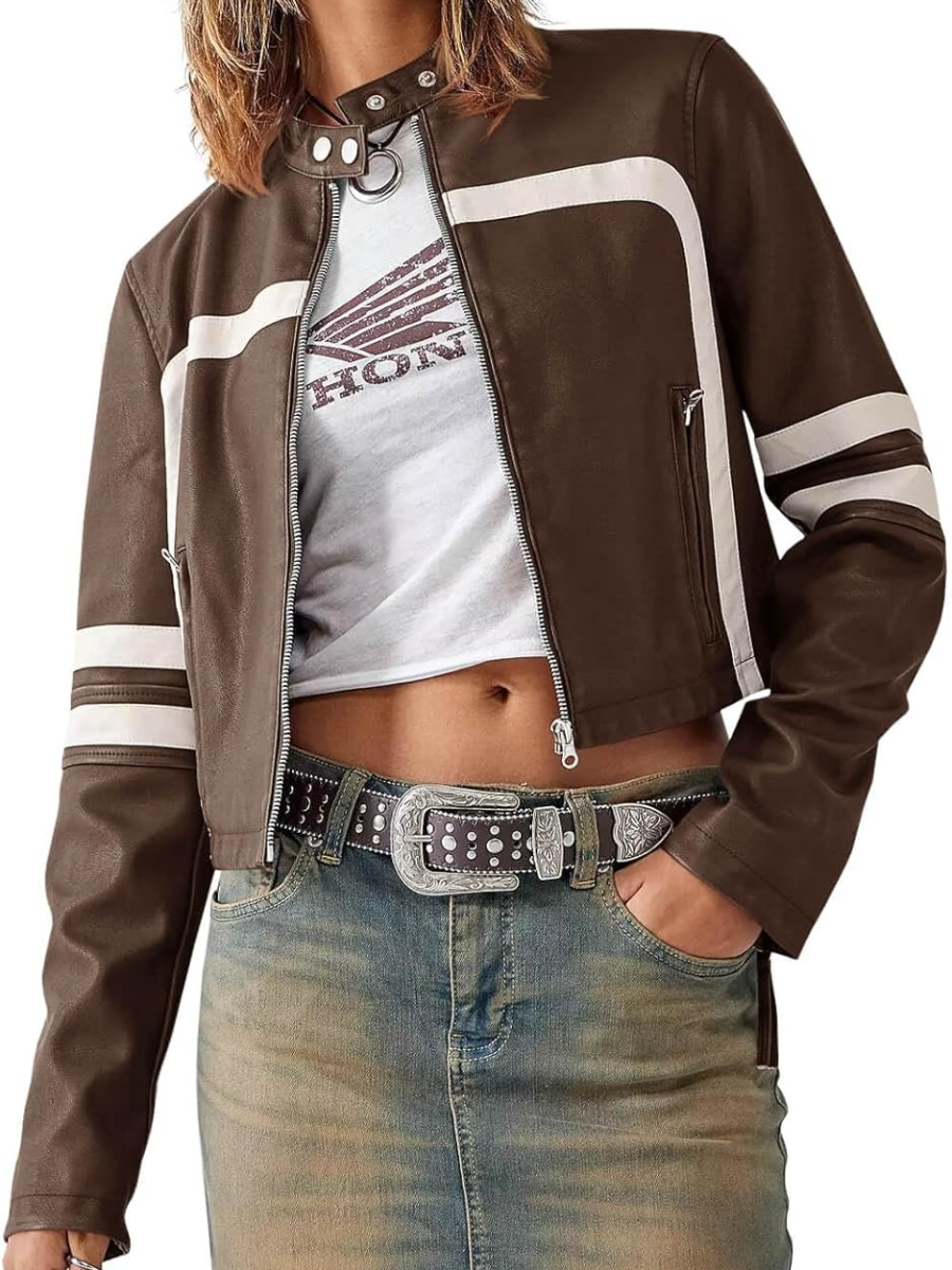 Women’s Zip Up Faux Leather Jackets