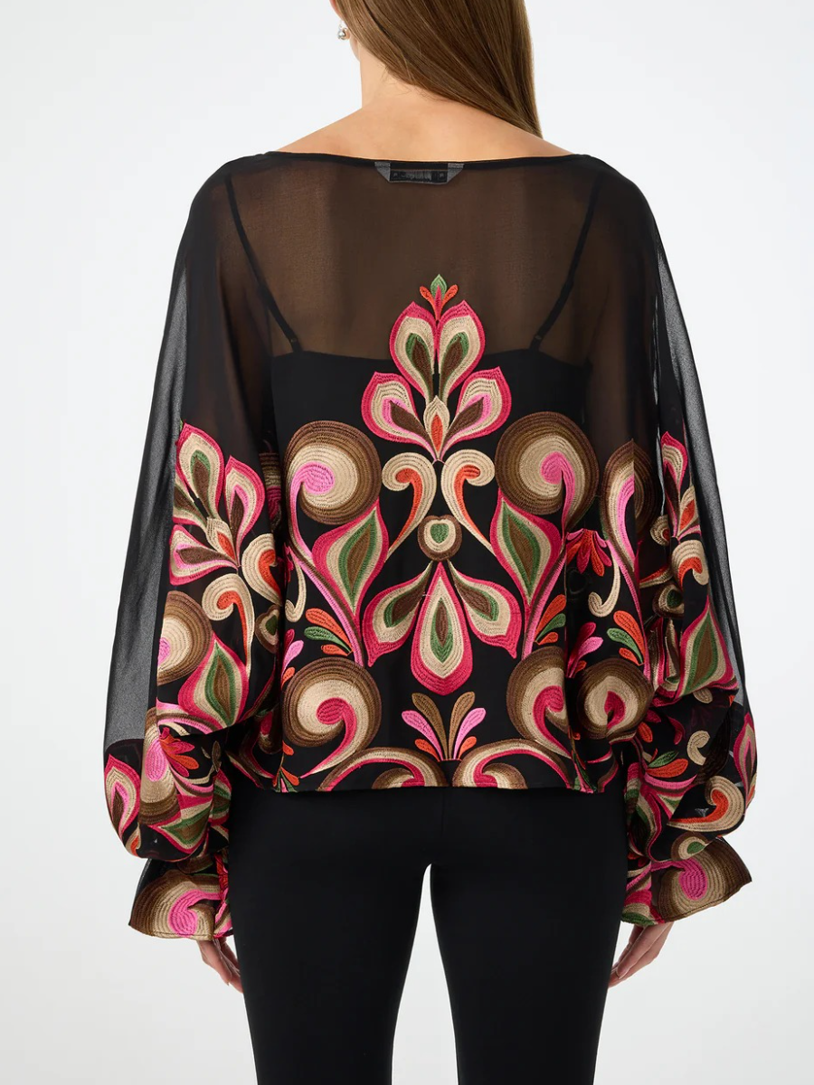 Lightweight Georgette Embroidered Top