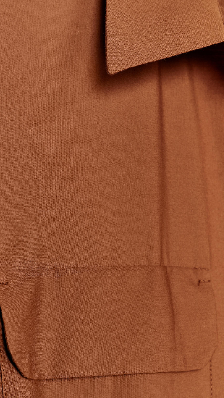 CAMEL POPLIN SHIRT DRESS FALL EDITION