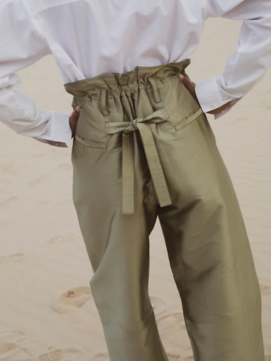 Techno Taffeta Barrel Pant