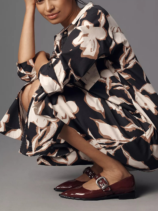 The Soren Long-Sleeve Shirt Dress