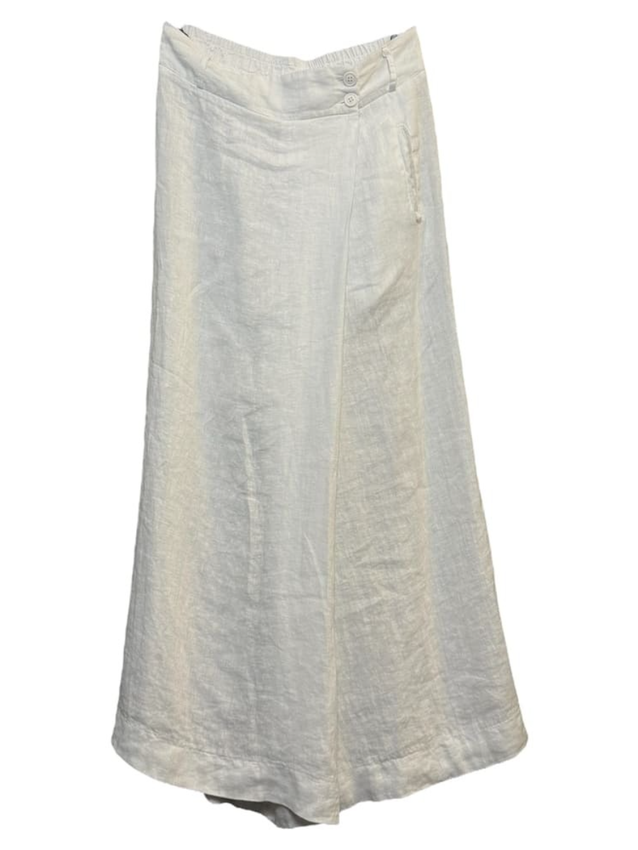 Summer Comfortable Loose Multicolor Linen Culottes
