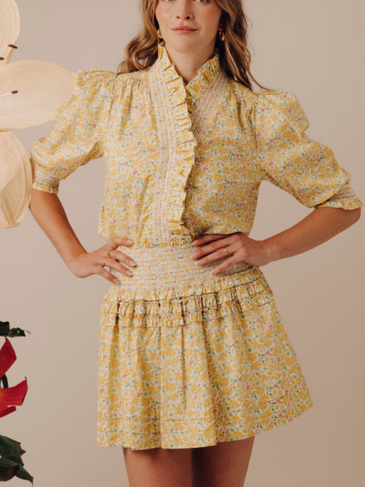 Summer Multicolored Fabric Top