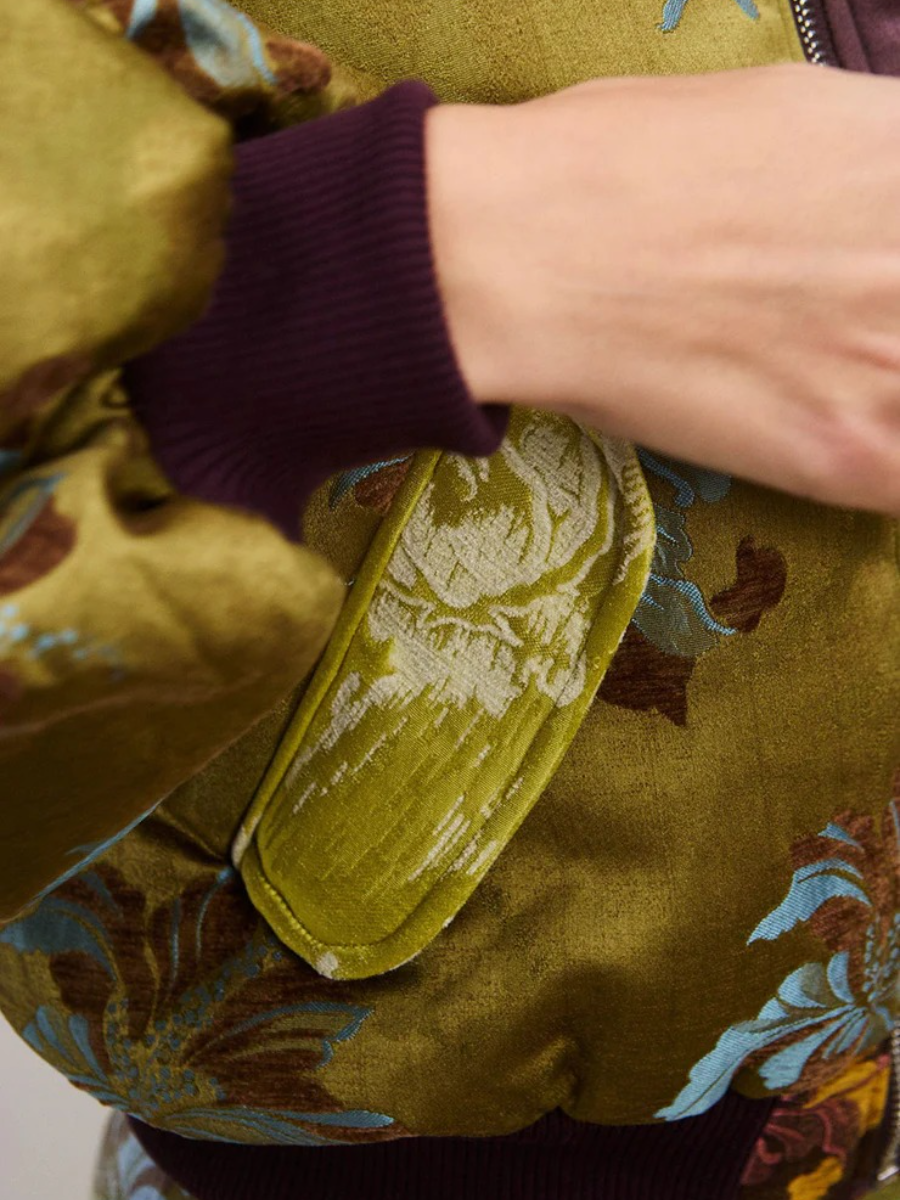 Jacquard Bomber Jacket