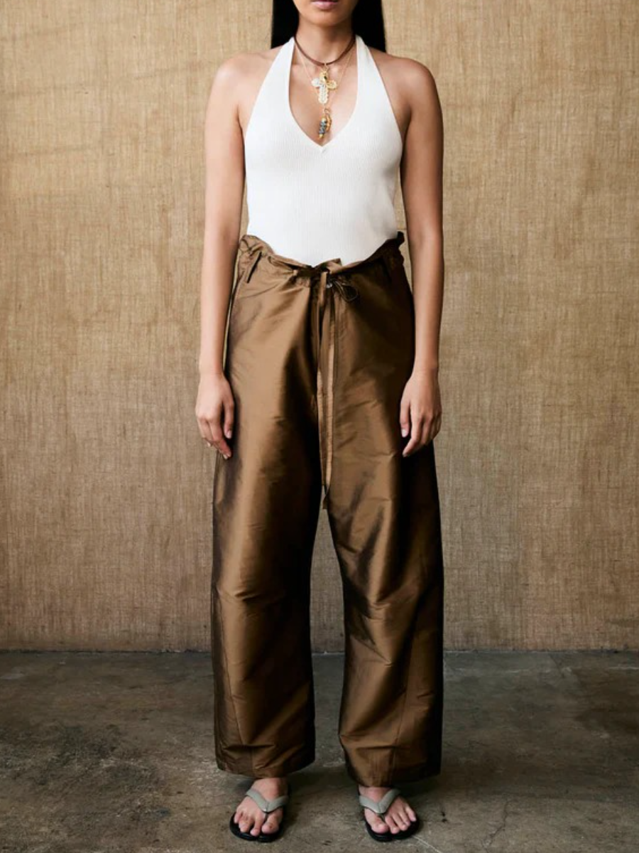 Techno Taffeta Barrel Pant