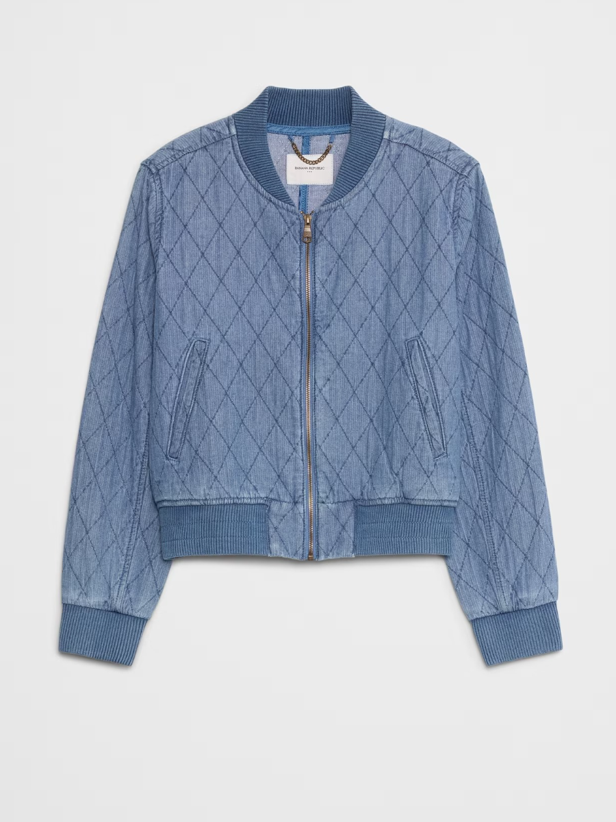 Quilted Bomber Jacket