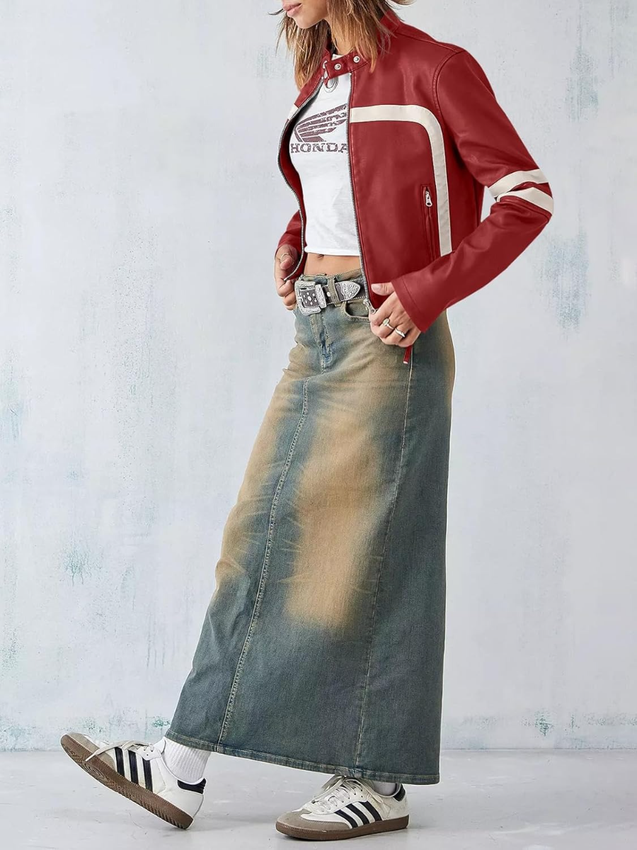 Women’s Zip Up Faux Leather Jackets