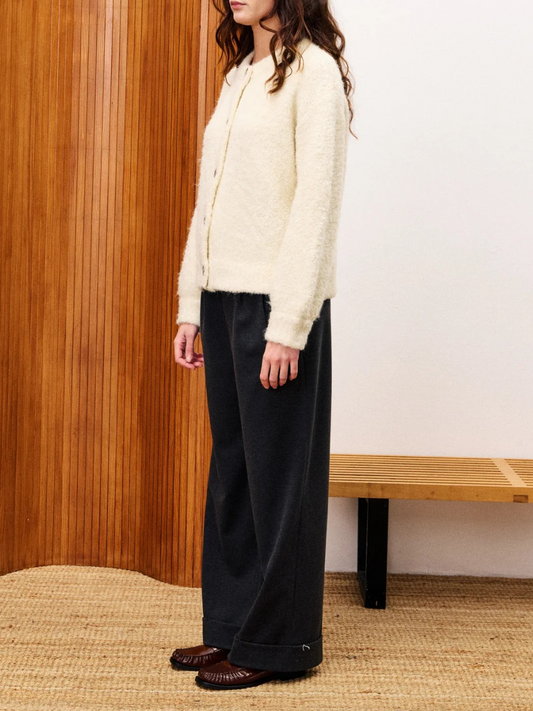 Cream Straight Cut Sweater