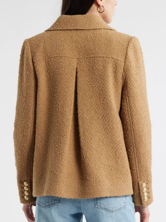 Wool-Enriched Jacket With Buttons