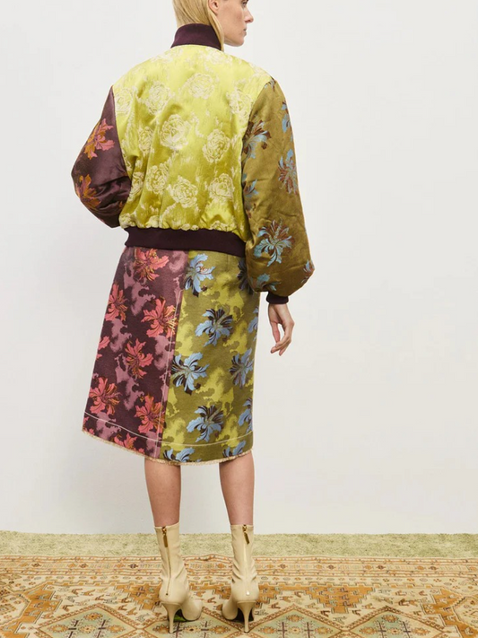 Jacquard Bomber Jacket