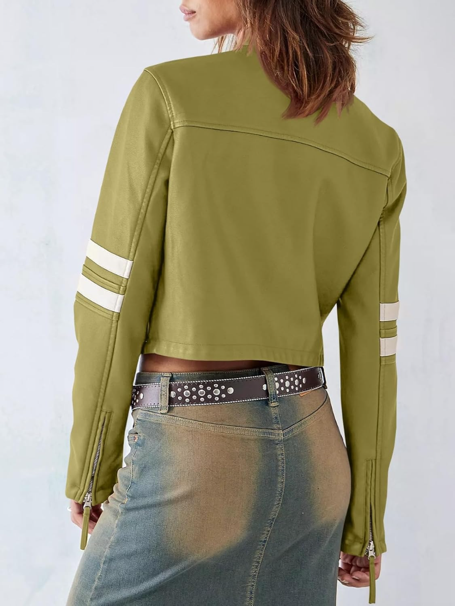 Women’s Zip Up Faux Leather Jackets