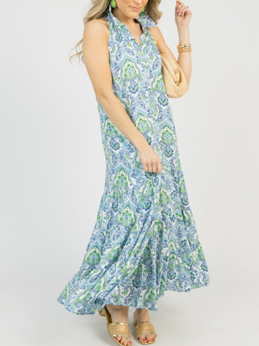 Blue Spring Florence Midi Dress