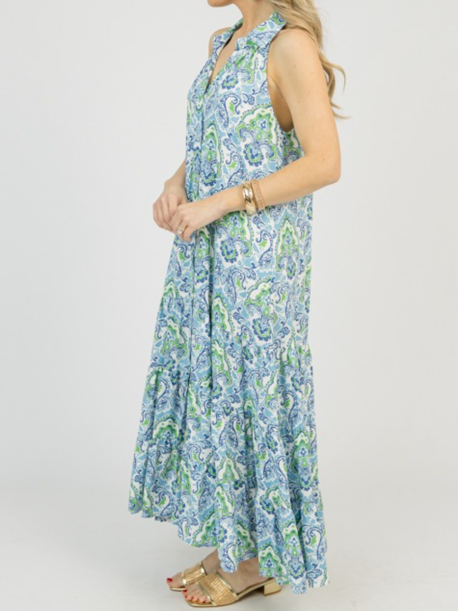 Blue Spring Florence Midi Dress