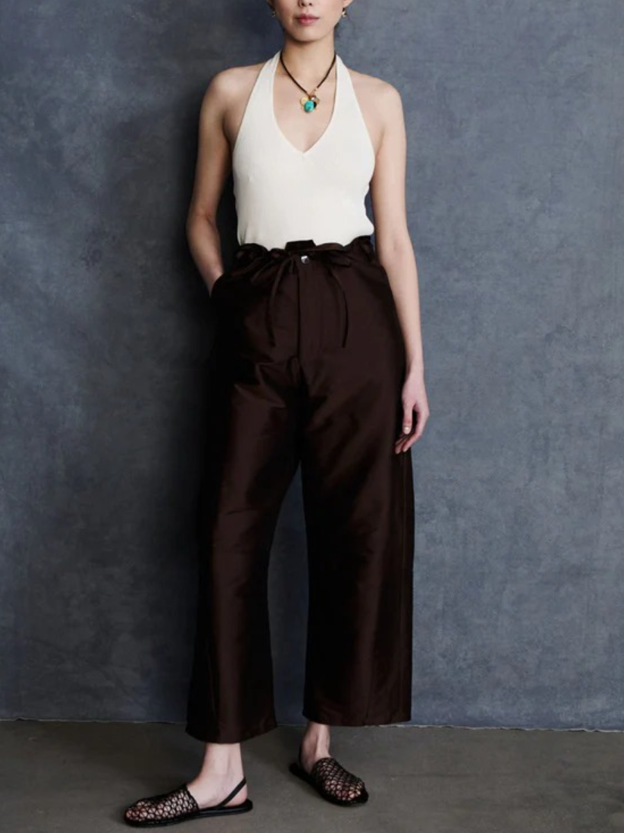 Techno Taffeta Barrel Pant