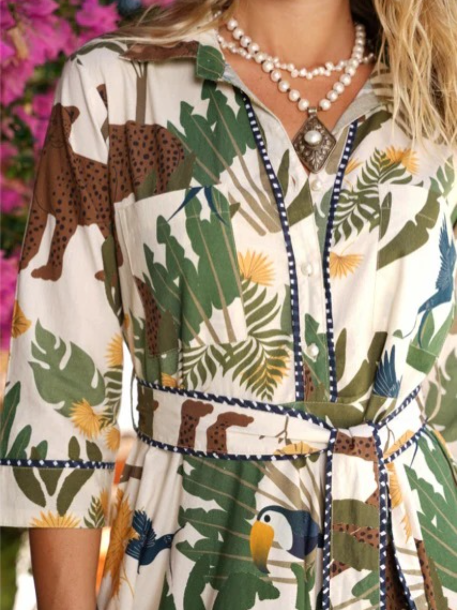 Classic Collar Desert Dress