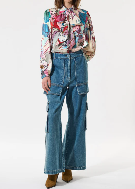 The Flowy Demure Floral Blouse