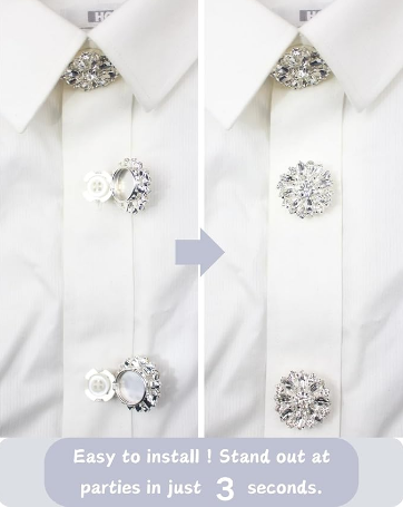 Dazzle Rhinestone Button Covers