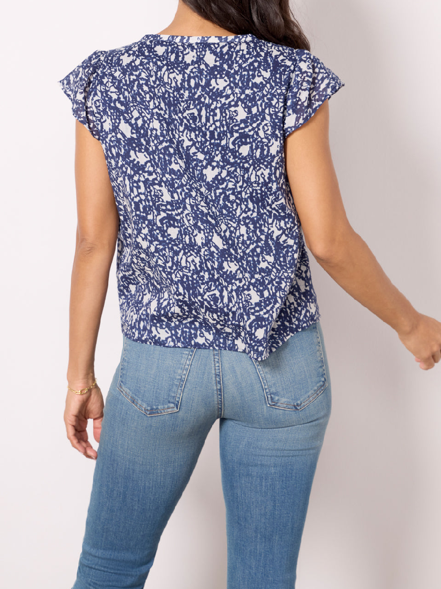 Chiffon Shirt Short Sleeve Top