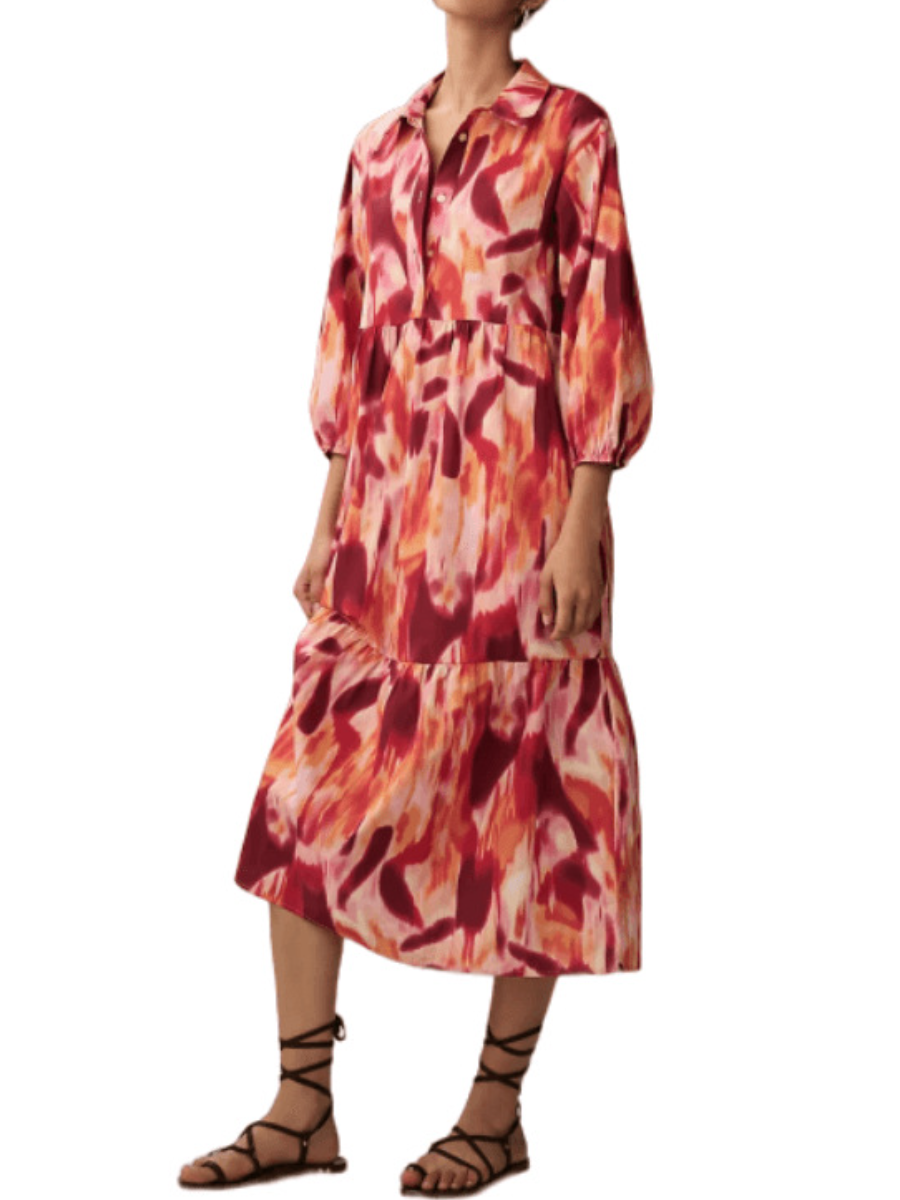 Comfy Floral Midi Dress