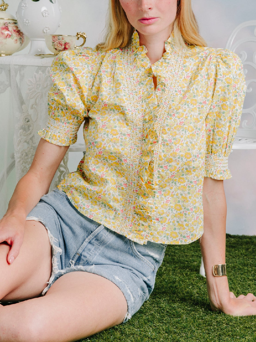Summer Multicolored Fabric Top