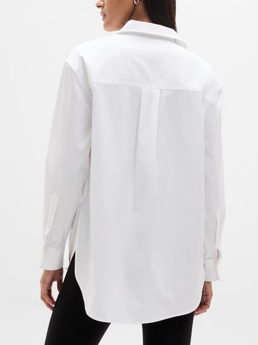 Bright White Poplin Shirt