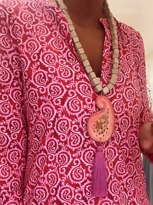 Paisley Print Maxi Dress