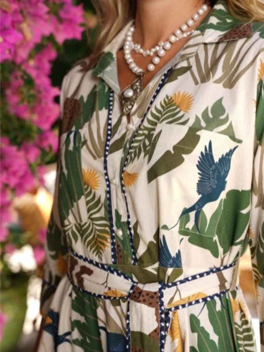 Classic Collar Desert Dress