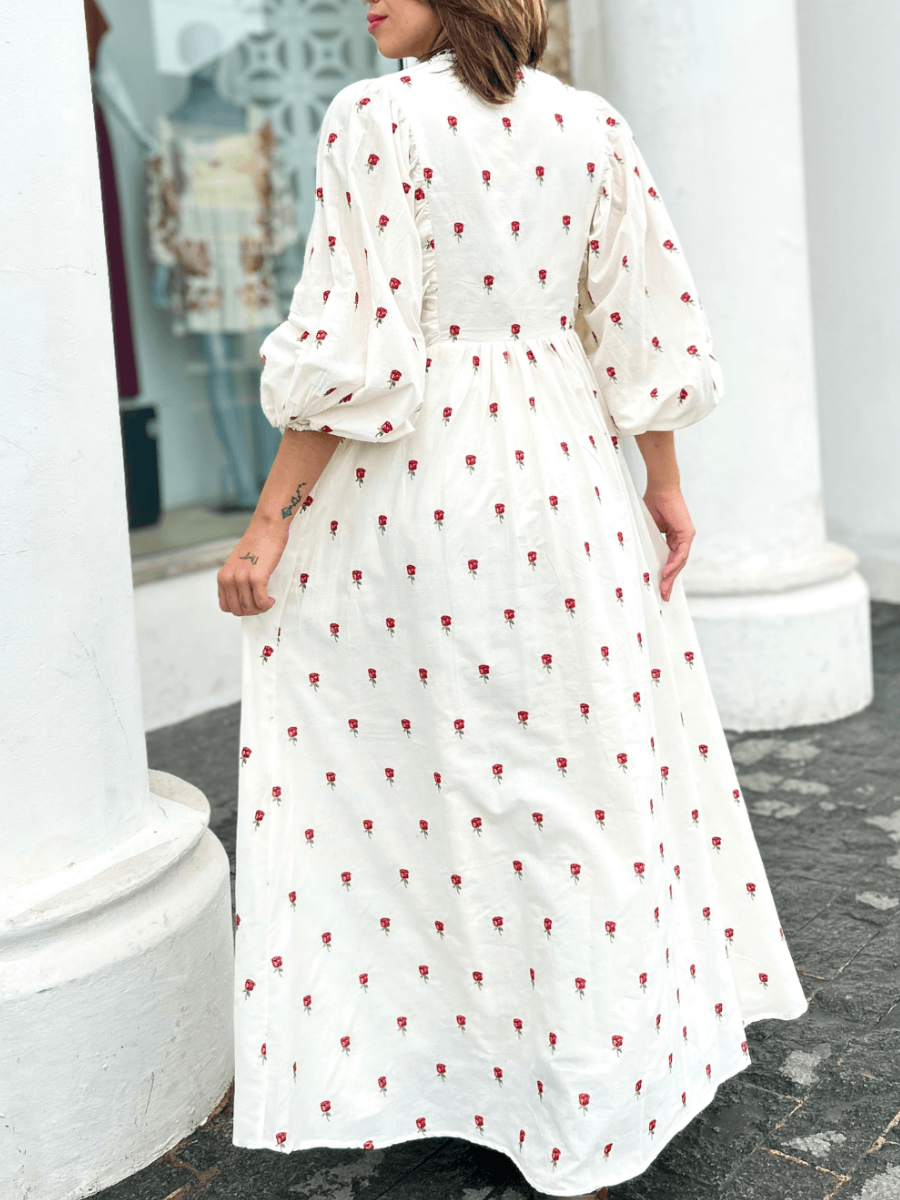 Embroidered Handmade Smock Dress
