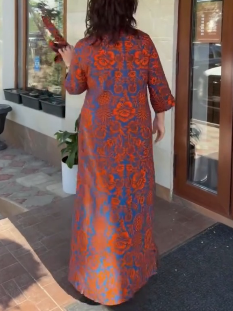 Summer Comfortable Button-up Long Dress