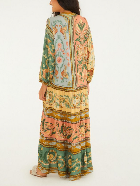 Animal Print Long Dress