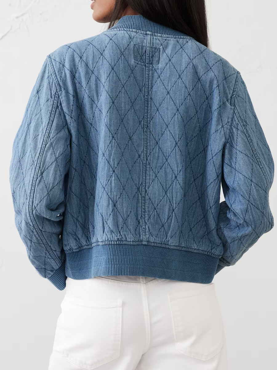 Quilted Bomber Jacket