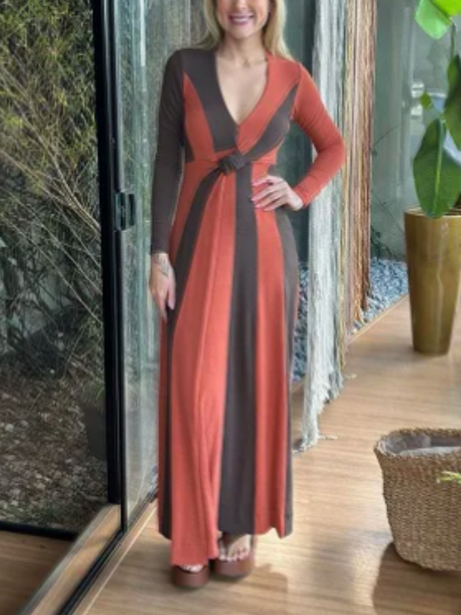 High Fashion Comfy Striped Dress