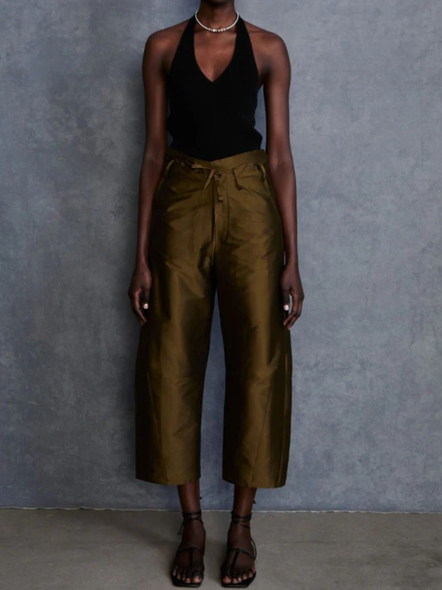 Techno Taffeta Barrel Pant