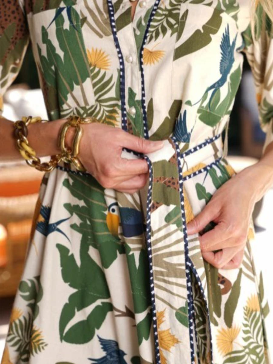 Classic Collar Desert Dress