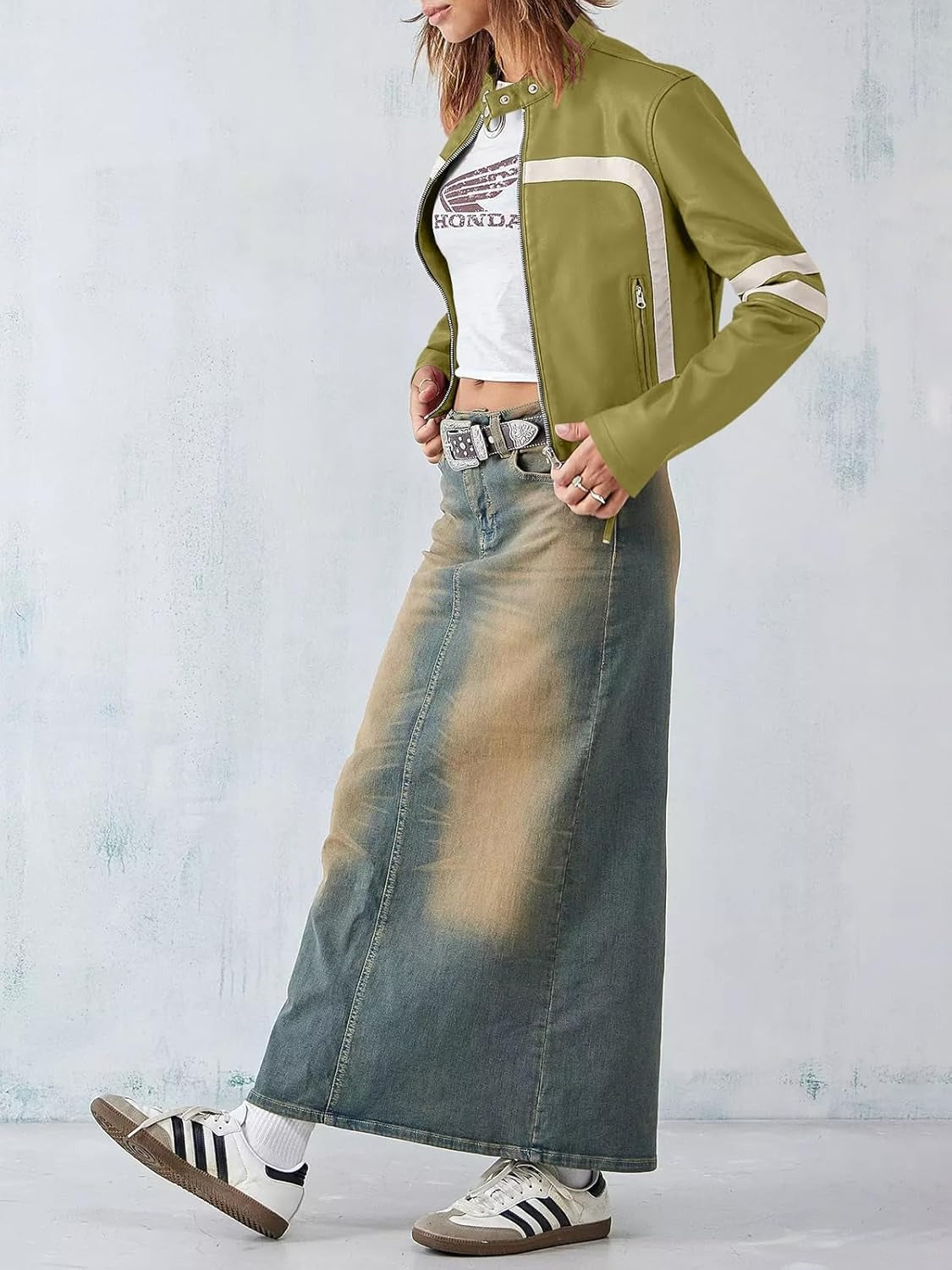 Women’s Zip Up Faux Leather Jackets