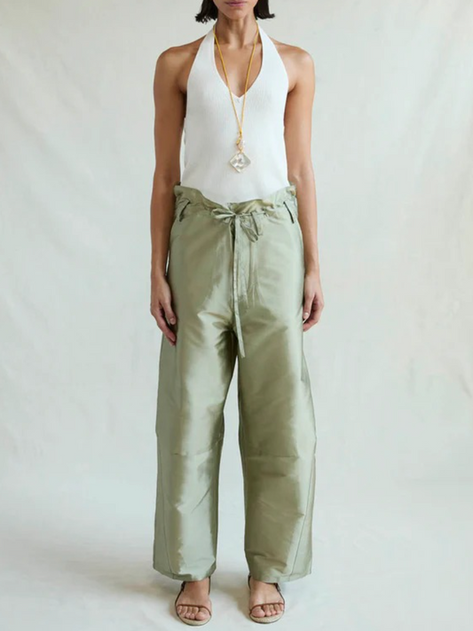 Techno Taffeta Barrel Pant