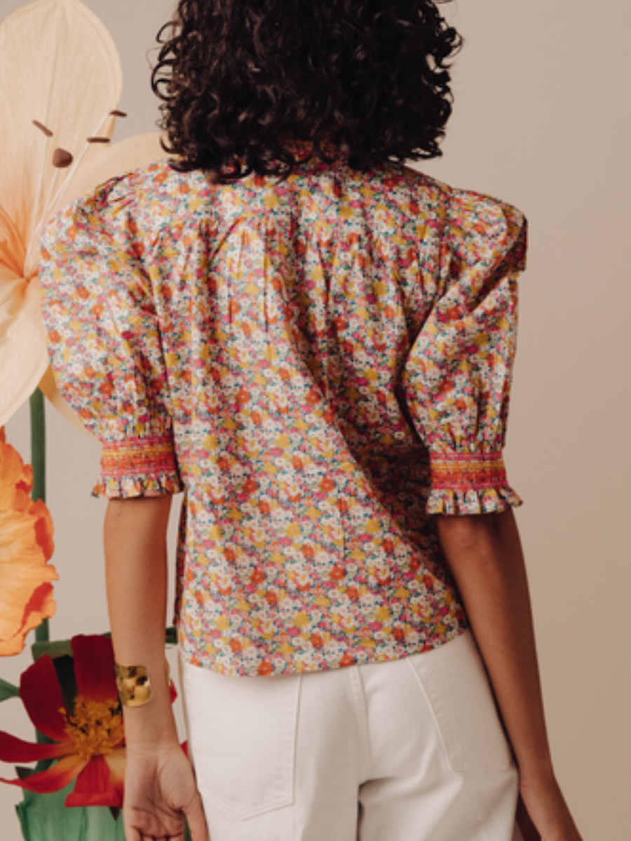 Summer Multicolored Fabric Top