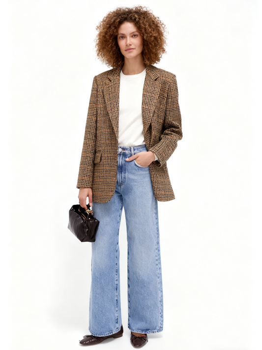 Houndstooth Leo Blazer