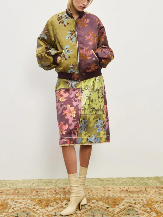 Jacquard Bomber Jacket