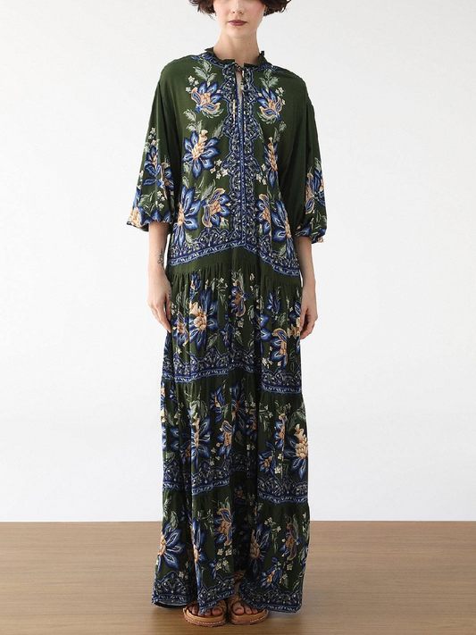 Long Garden Chintz Maxi Dress