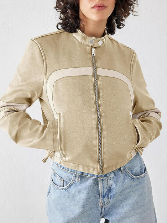 Women’s Zip Up Faux Leather Jackets