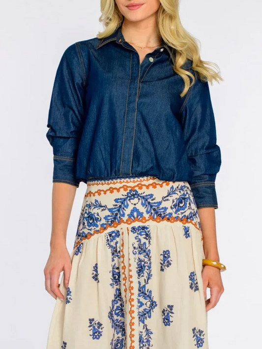 Carter Denim Top