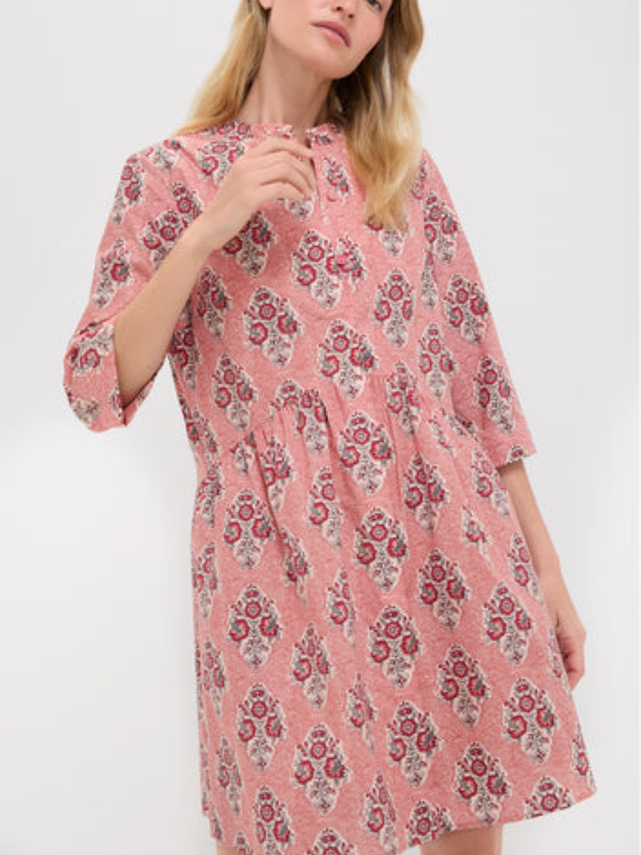 Scarlet Sonata Royal Shirt Dress