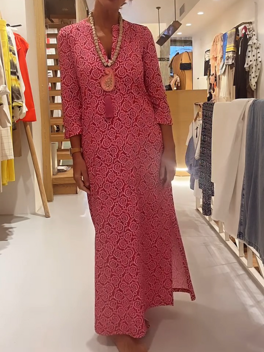 Paisley Print Maxi Dress