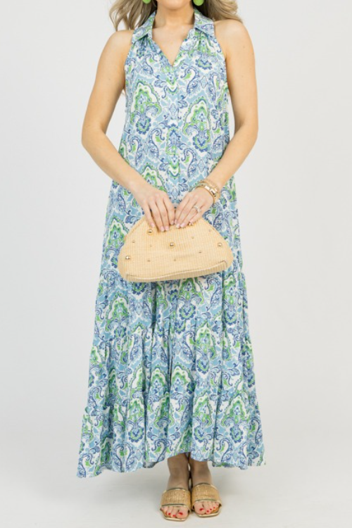 Blue Spring Florence Midi Dress