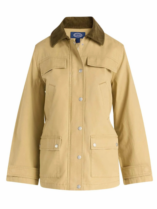 Cotton Oversized Cargo Barn Jacket